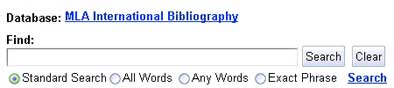 MLA Bibliography